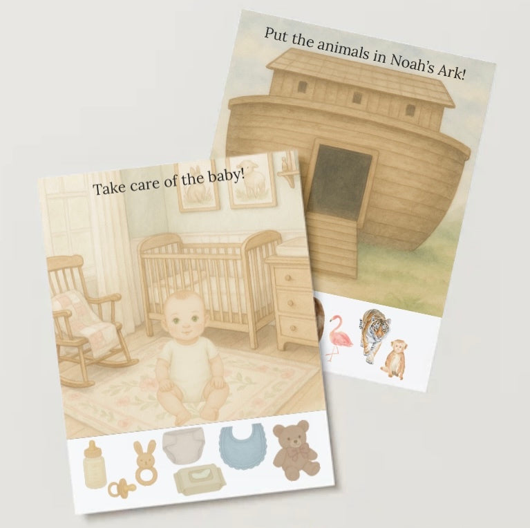 Custom Busy Book- Customized for Your Child (10 pages)