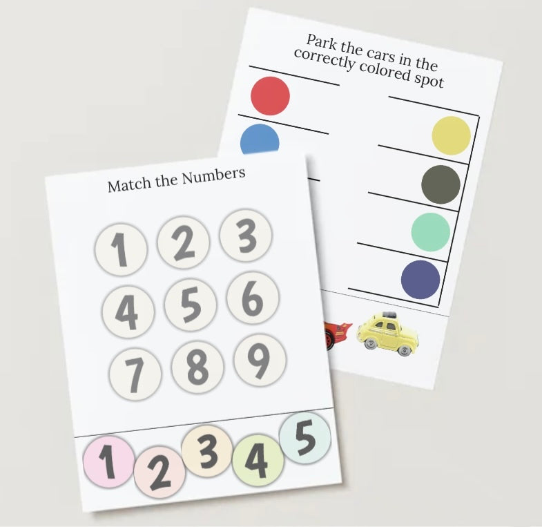 Custom Busy Book- Customized for Your Child (10 pages)