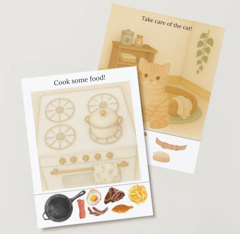 Custom Busy Book- Customized for Your Child (10 pages)