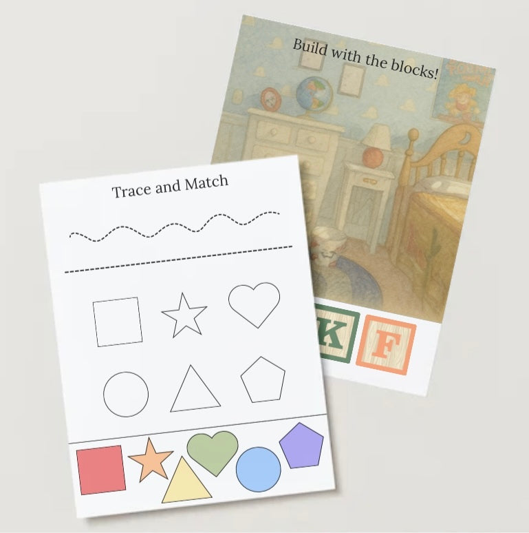 Custom Busy Book- Customized for Your Child (10 pages)