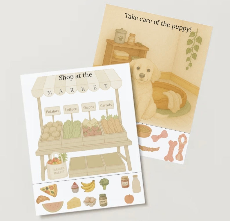 Custom Busy Book- Customized for Your Child (10 pages)