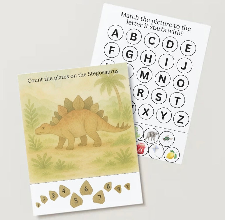Custom Busy Book- Customized for Your Child (10 pages)