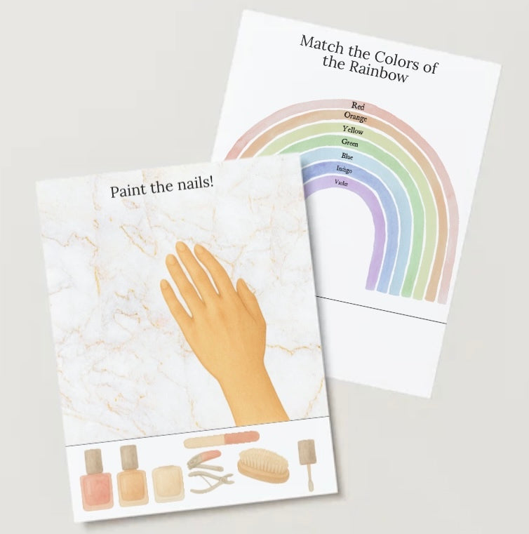 Custom Busy Book- Customized for Your Child (10 pages)